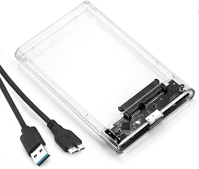 علبة هارد خارجي 2.5 بوصة ساتا الى USB 3.0 ، لهارد SSD/HHD 2.5 ، بحد اقصى 4 تيرابايت 