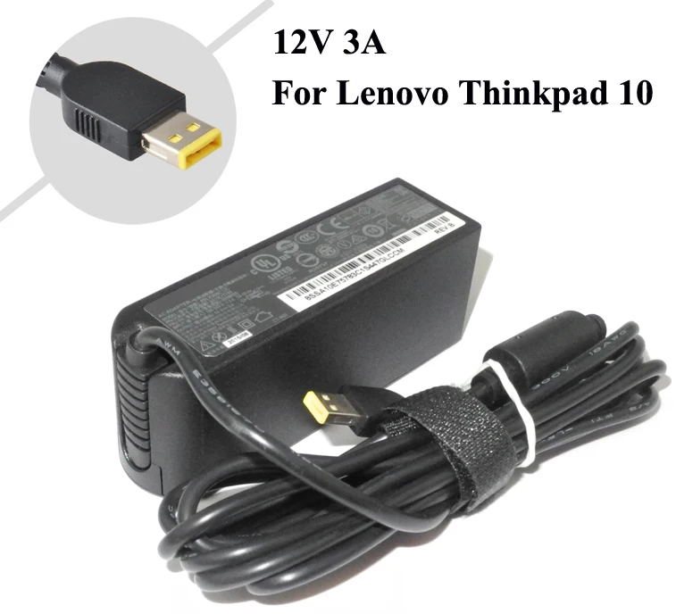 Original 36W 12V 3A Tablet Charger Power Supply AC Adapter For Lenovo ThinkPad 10 ADLX36NCT2B Helix 2 4X20E75066 TP00064A Tablet Battery Charger