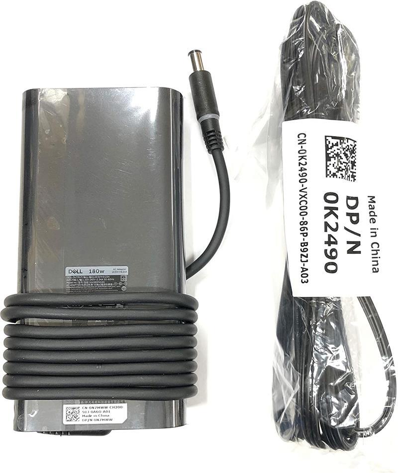 Original 19.5V 9.23A 180W 7.4×5.0mm AC Adapter For DELL 180.0W Laptop Power Supply Charger اصلي استعمال خارج بحالة الجديد