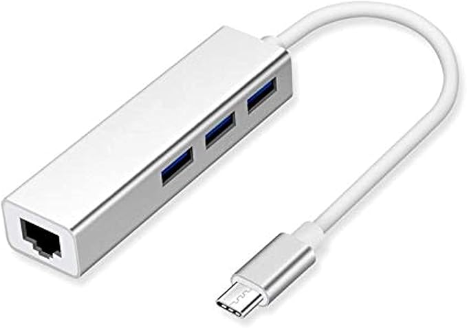 4 in 1 USB-C Hub for Type-C Devices - Silver