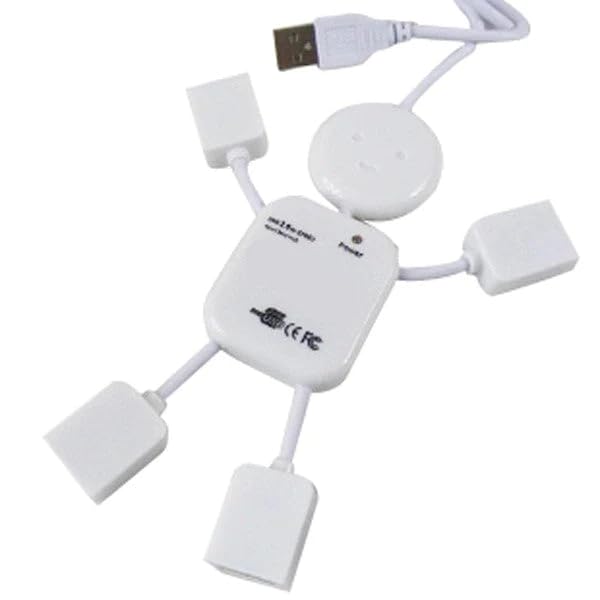 4 Port USB 2.0 Hub. Robot Style USB Hub